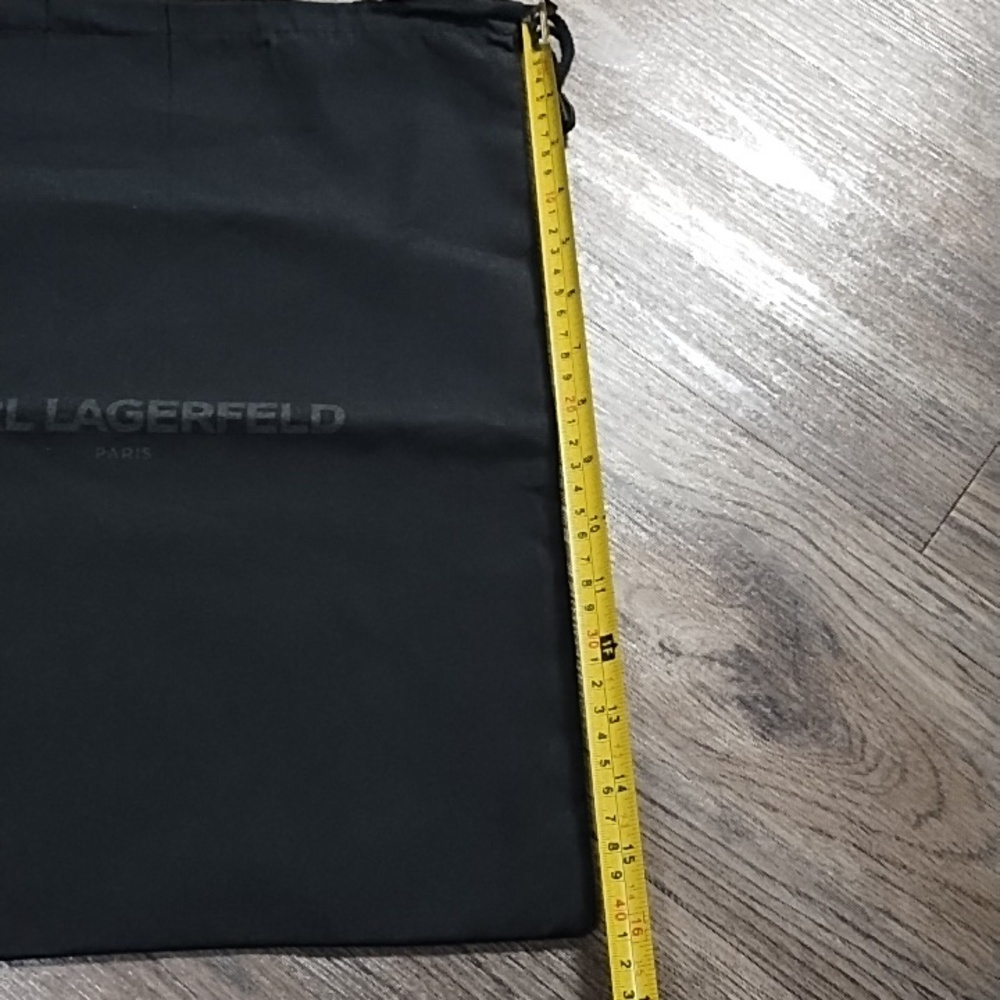 Karl Lagerfeld Black Drawstring Protective Pouch - Picture 2 of 5